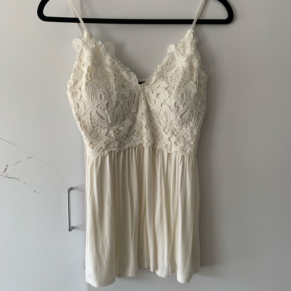 Lace cami. Built in bra. Blue B S